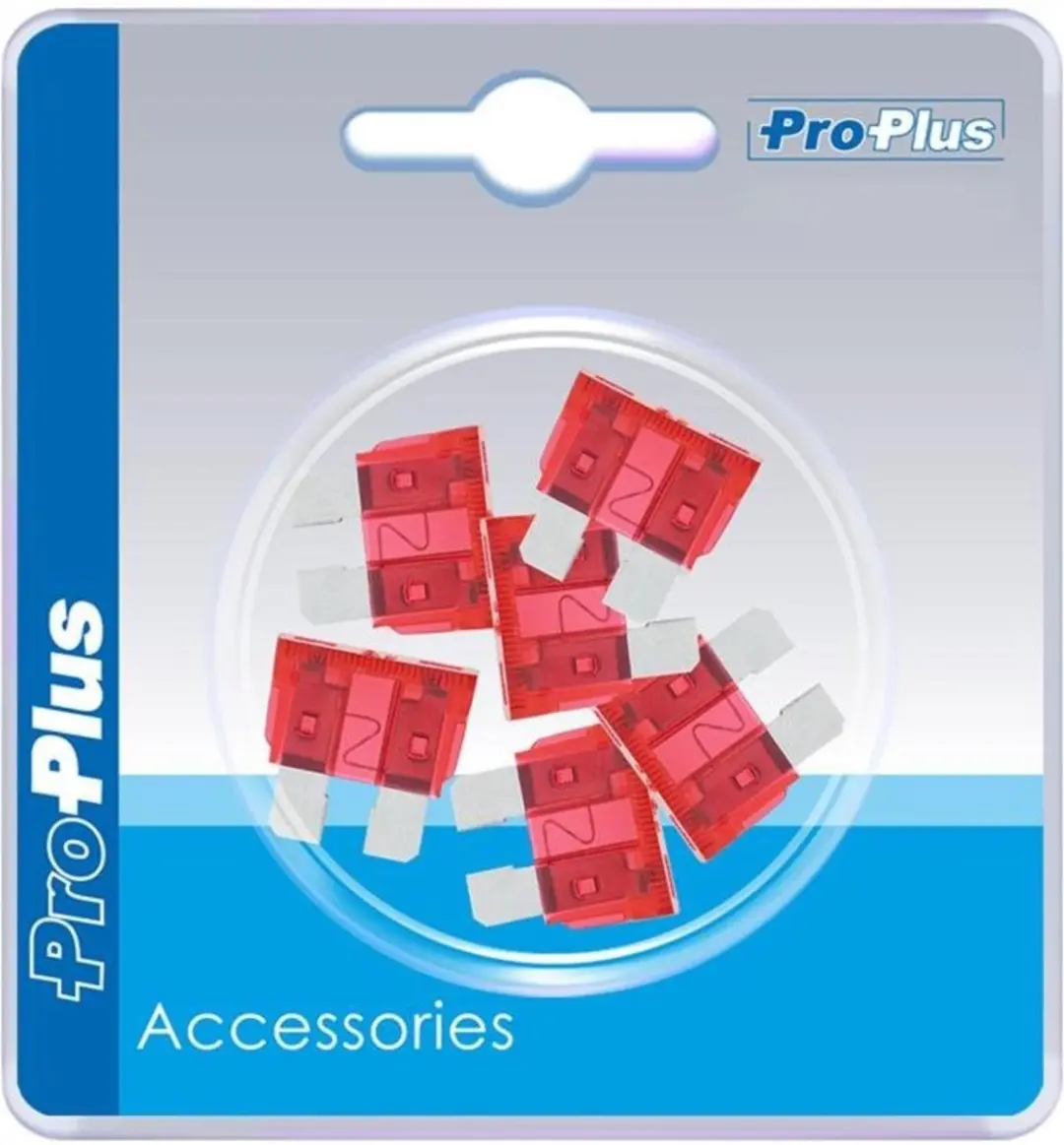 ProPlus Steekzekeringen 10 Ampère - Rood - 6 stuks - afbeelding 5 van 6