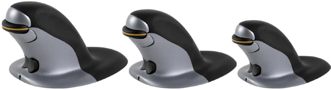 Fellowes Penguin 9894901 Ergonomische Muis - Draadloos - Zwart - Small