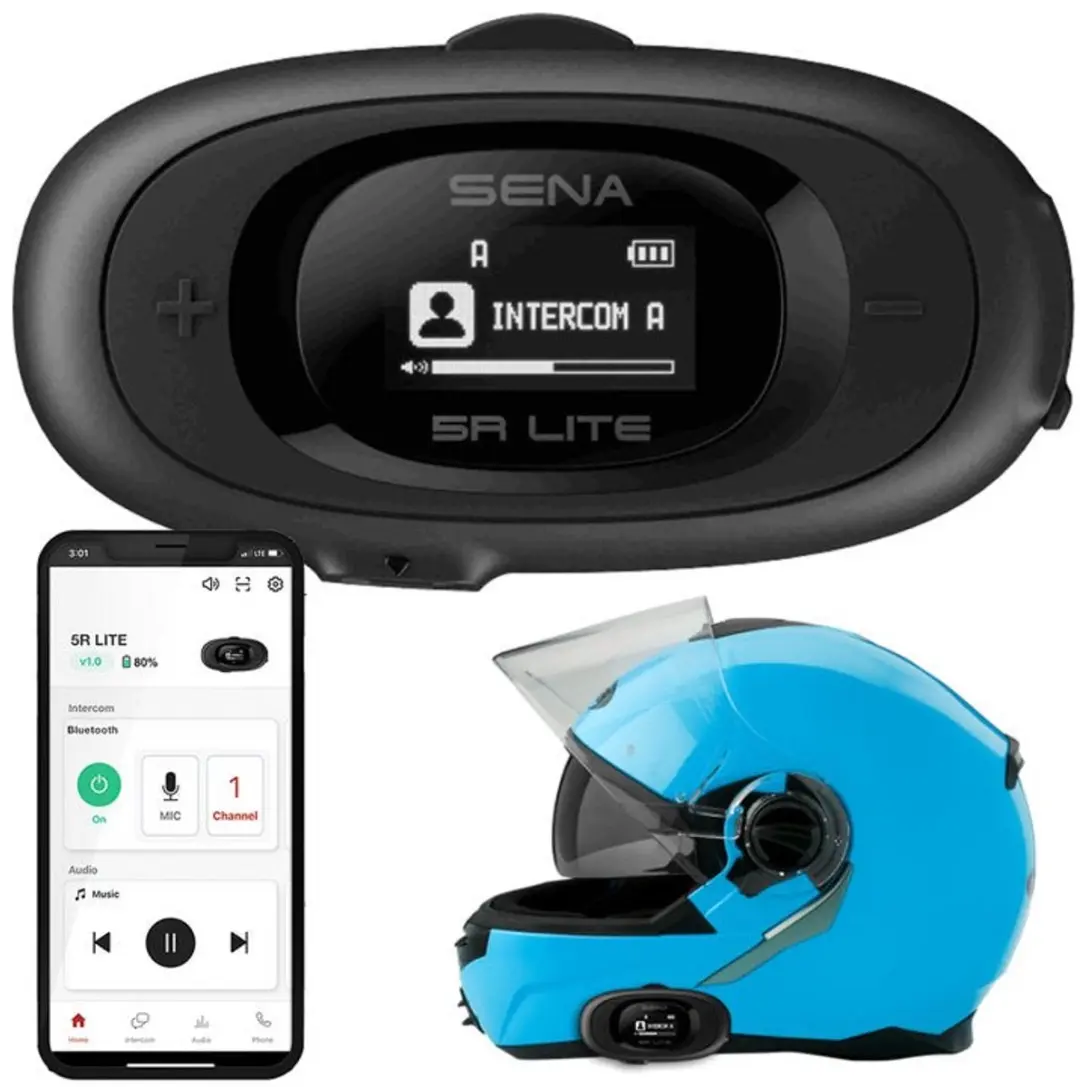 Sena 5R Lite Bluetooth Intercom - Zilver - afbeelding 5 van 5