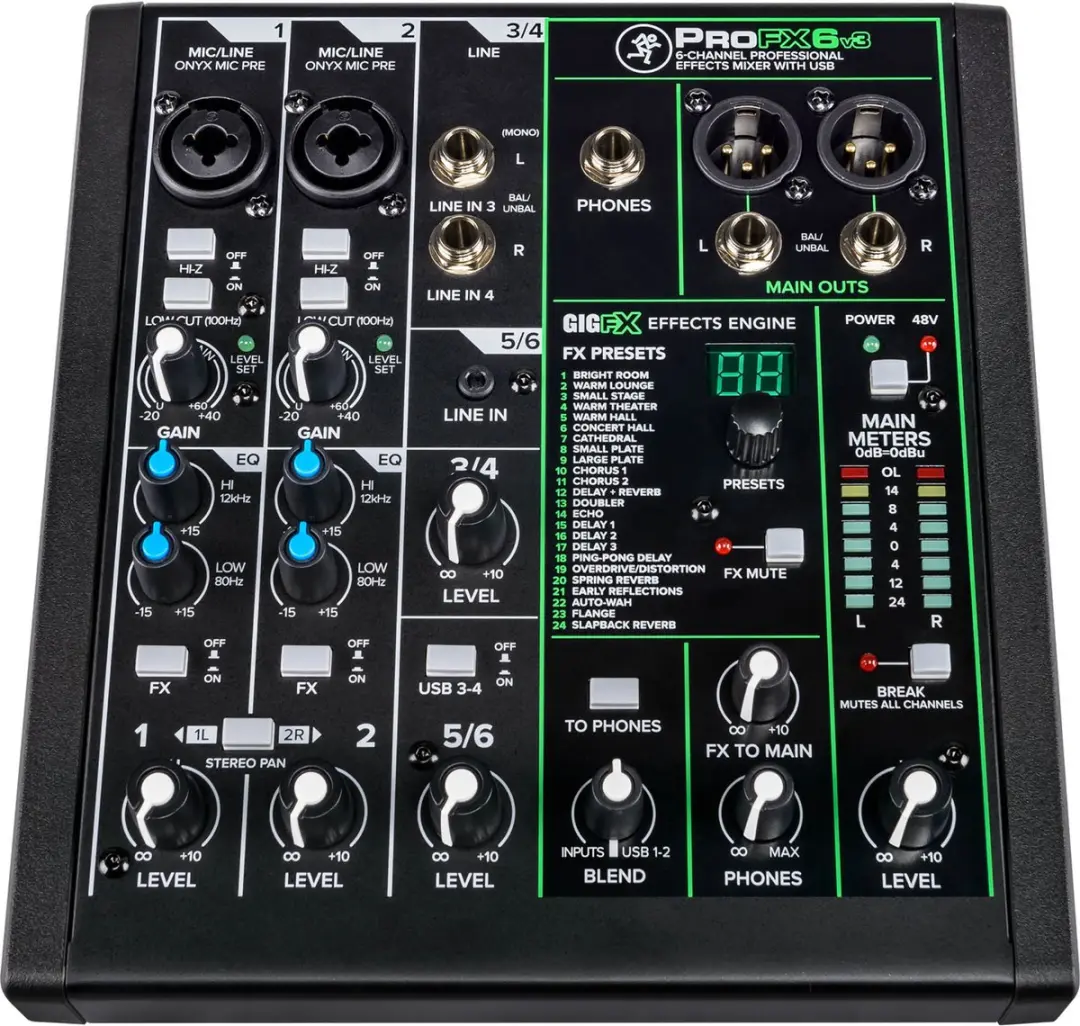 Mackie ProFX6v3 Analoge Mixer