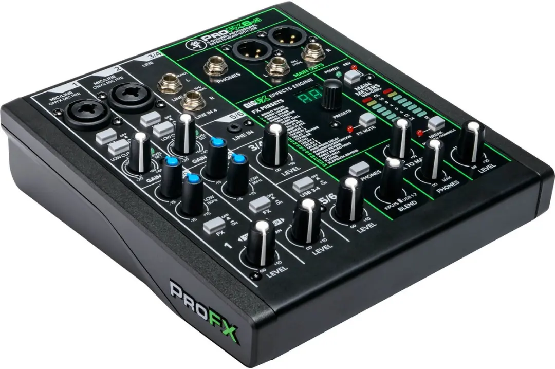 Mackie ProFX6v3 Analoge Mixer - 6-kanaals - afbeelding 2 van 6
