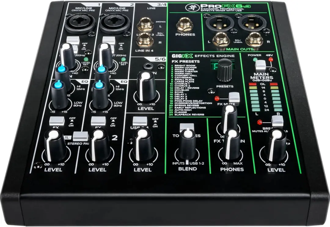 Mackie ProFX6v3 Analoge Mixer - 6-kanaals - afbeelding 3 van 6