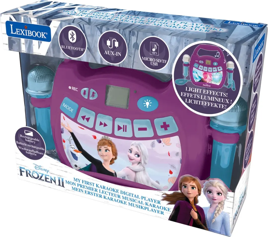 Disney Frozen Licht Bluetooth Luidspreker met Microfoons en Oplaadbare Batterij - afbeelding 3 van 6