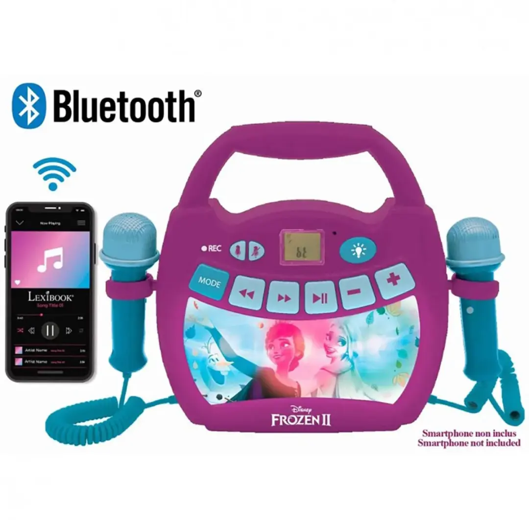 Disney Frozen Licht Bluetooth Luidspreker met Microfoons en Oplaadbare Batterij - afbeelding 4 van 6