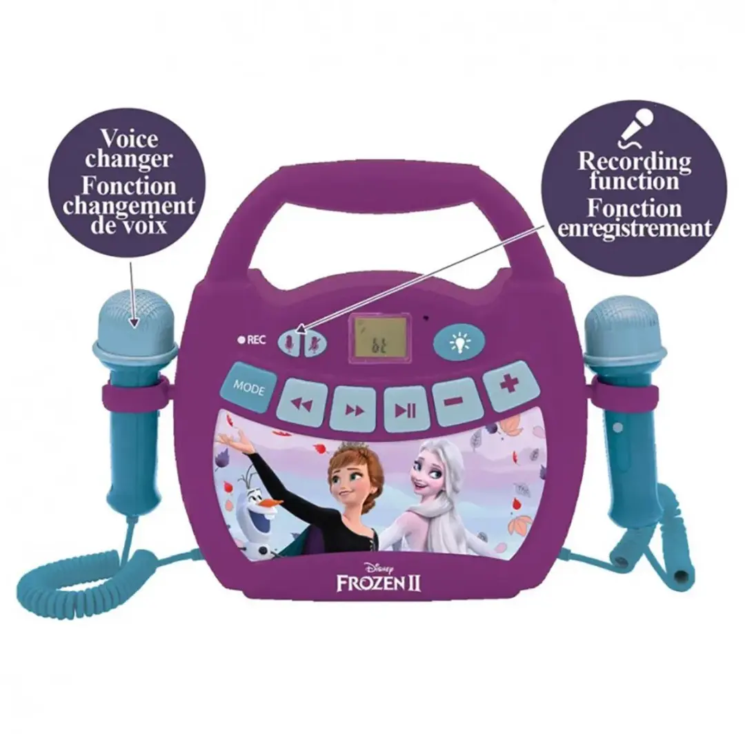 Disney Frozen Licht Bluetooth Luidspreker met Microfoons en Oplaadbare Batterij - afbeelding 2 van 6