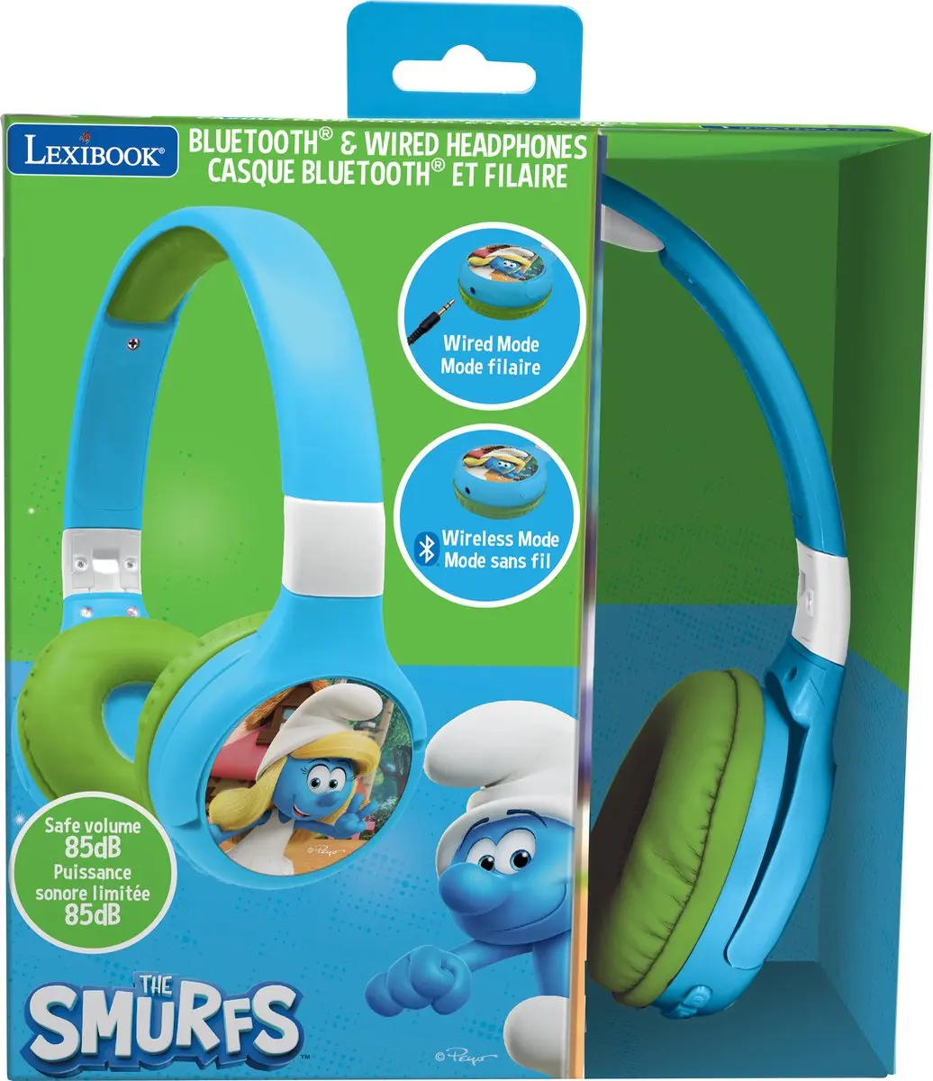 Lexibook Smurfs HPBT010SF Bluetooth Koptelefoon - Blauw - afbeelding 5 van 6
