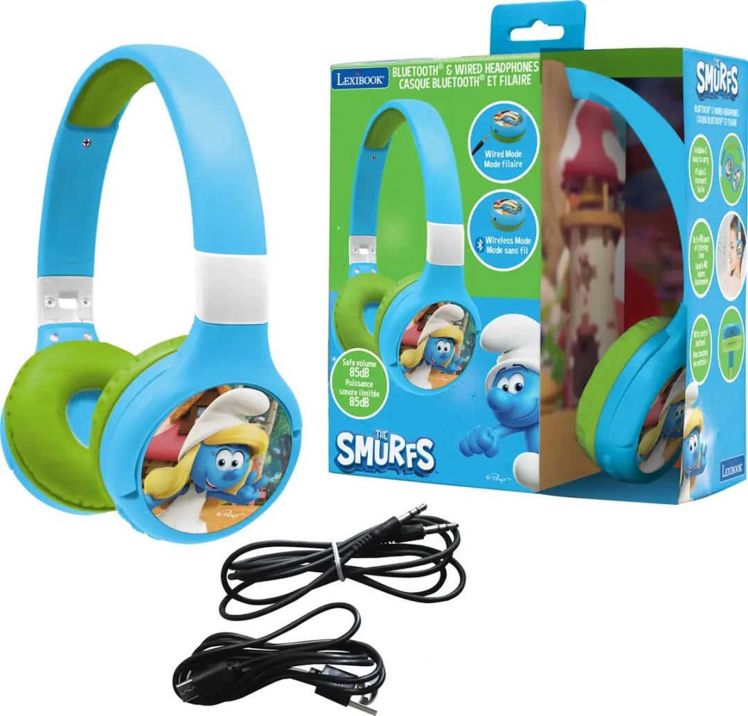 Lexibook Smurfs HPBT010SF Bluetooth Koptelefoon - Blauw - afbeelding 2 van 6
