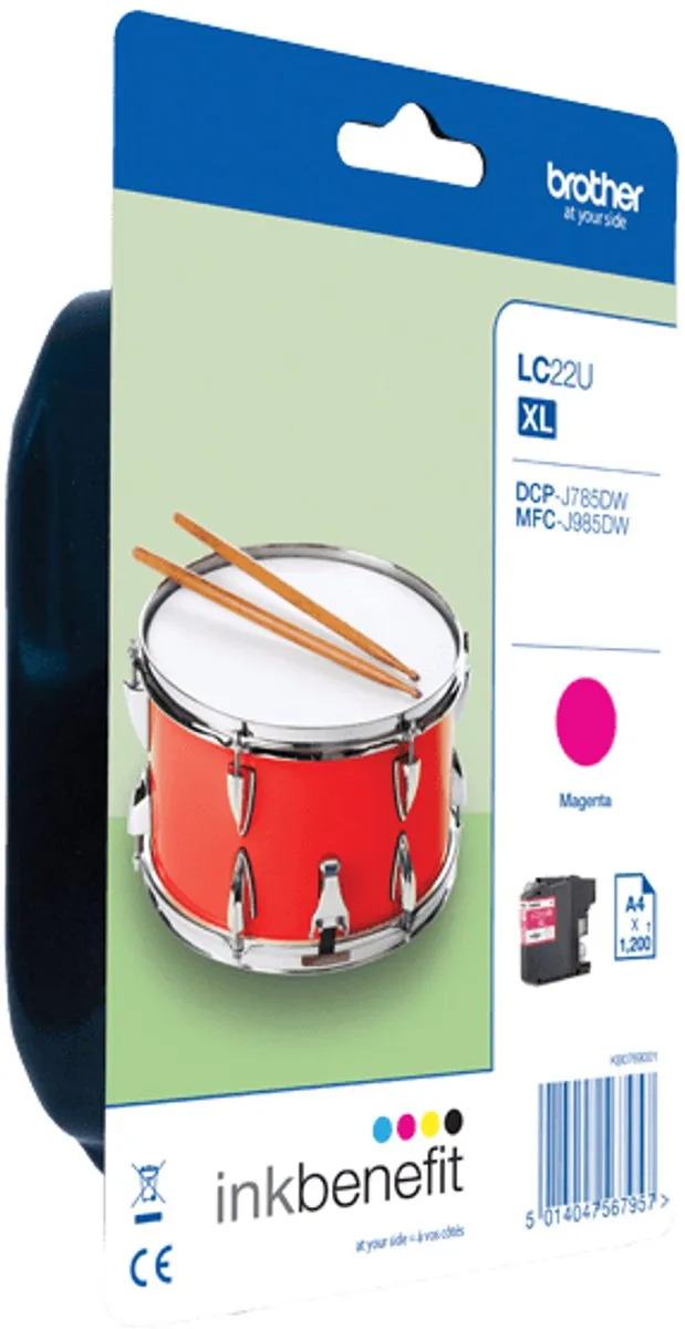 Brother LC-22UY Magenta Inktcartridge