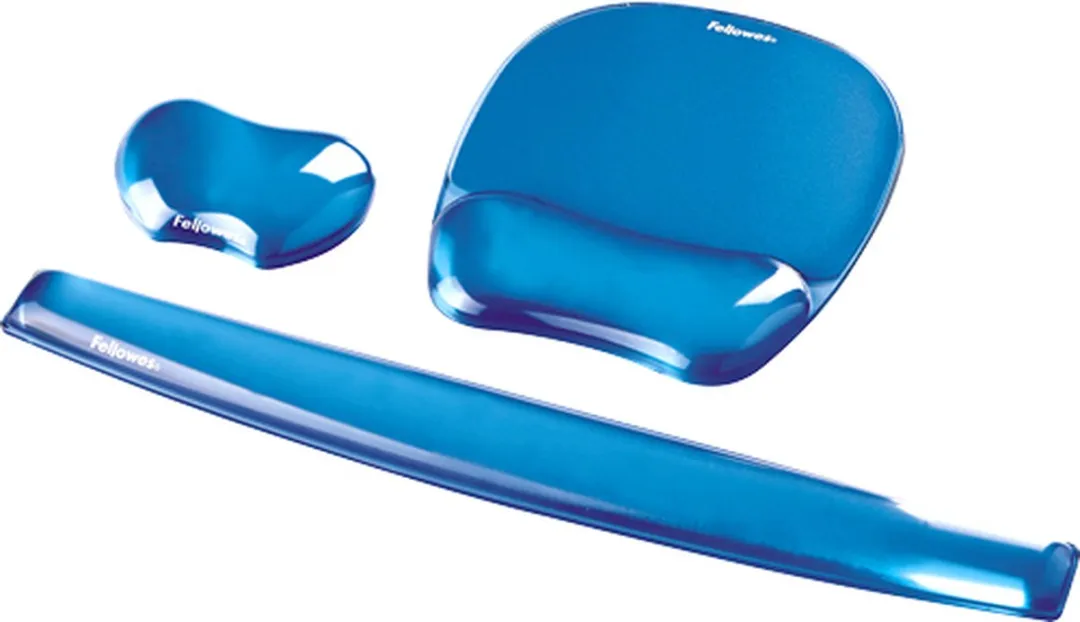 Fellowes Crystal Gel Muismat Blauw - met gel