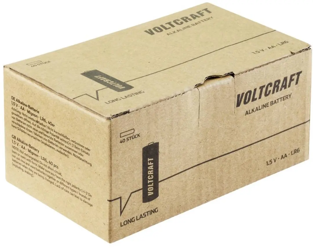 Voltcraft Industrial LR6 AA Alkaline Batterij 1.5V - 40 stuk - afbeelding 2 van 4