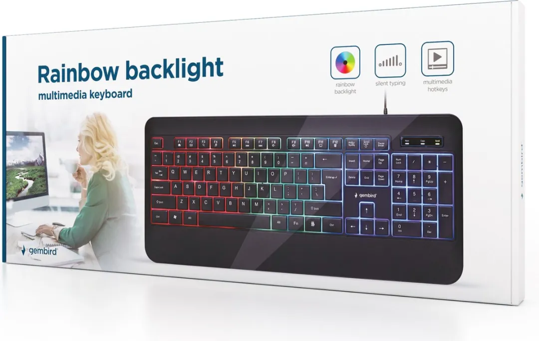 Gembird KB-UML-03 Gaming Toetsenbord - Zwart
