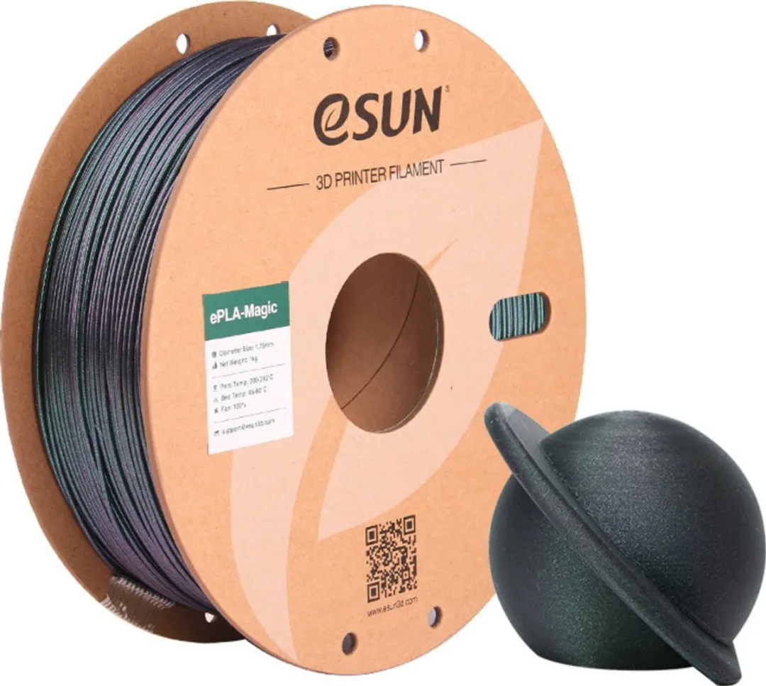 ESUN ePLA-Magic Donkergroen Glitter 3D Printerfilament 1 kg