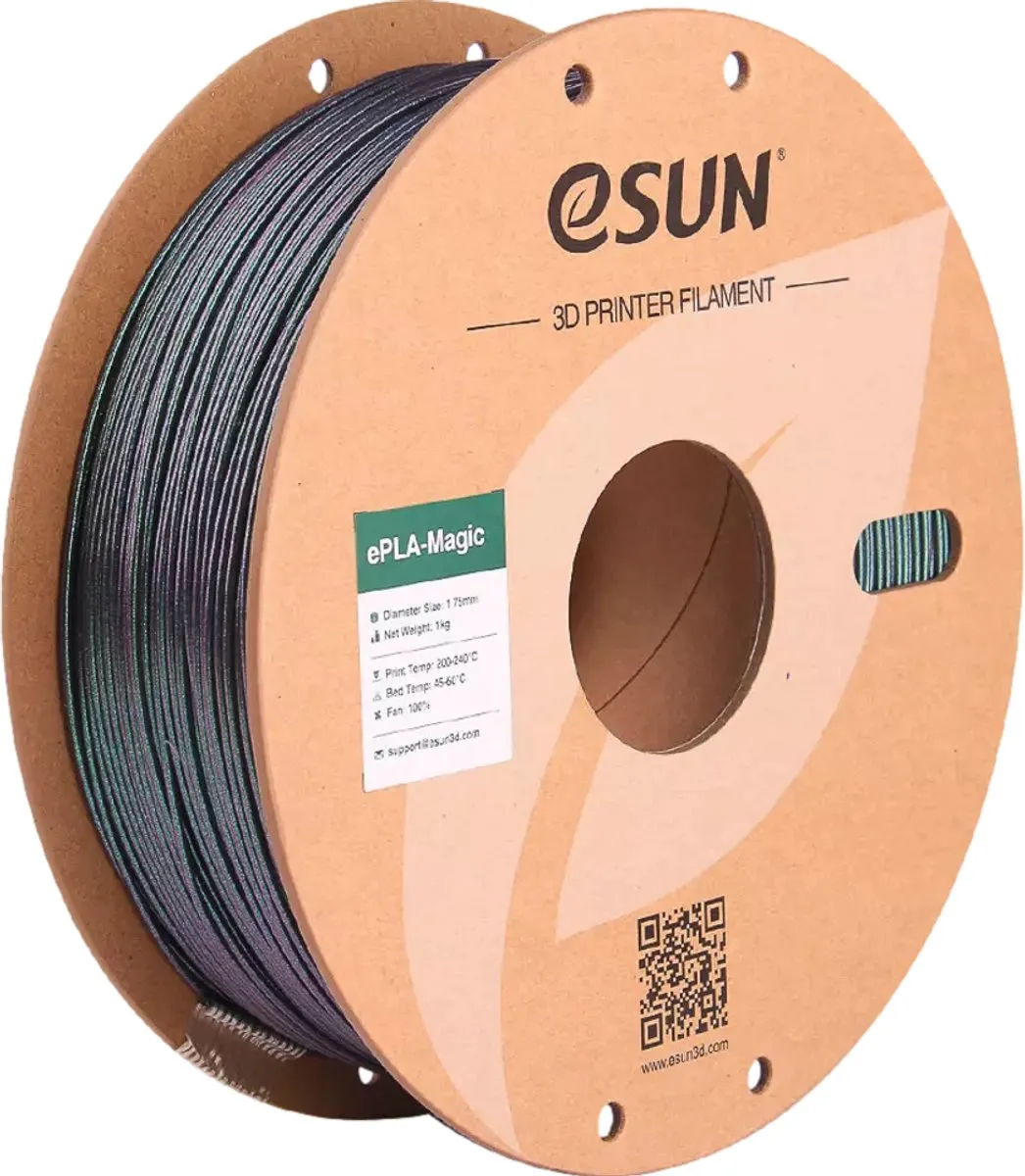 ESUN ePLA-Magic Donkergroen Glitter 3D Printerfilament 1 kg - 1.75mm