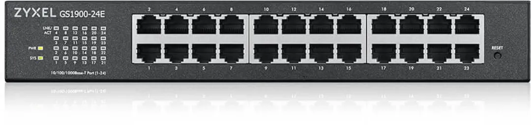 Zyxel GS1900-24E Switch - 48 Gbps - Zwart