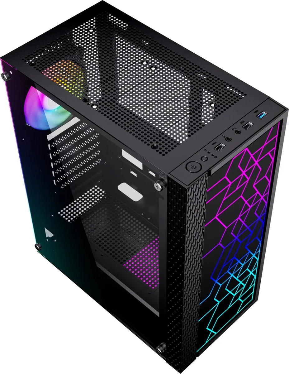Gembird Fornax 2500 Midi Tower - Zwart