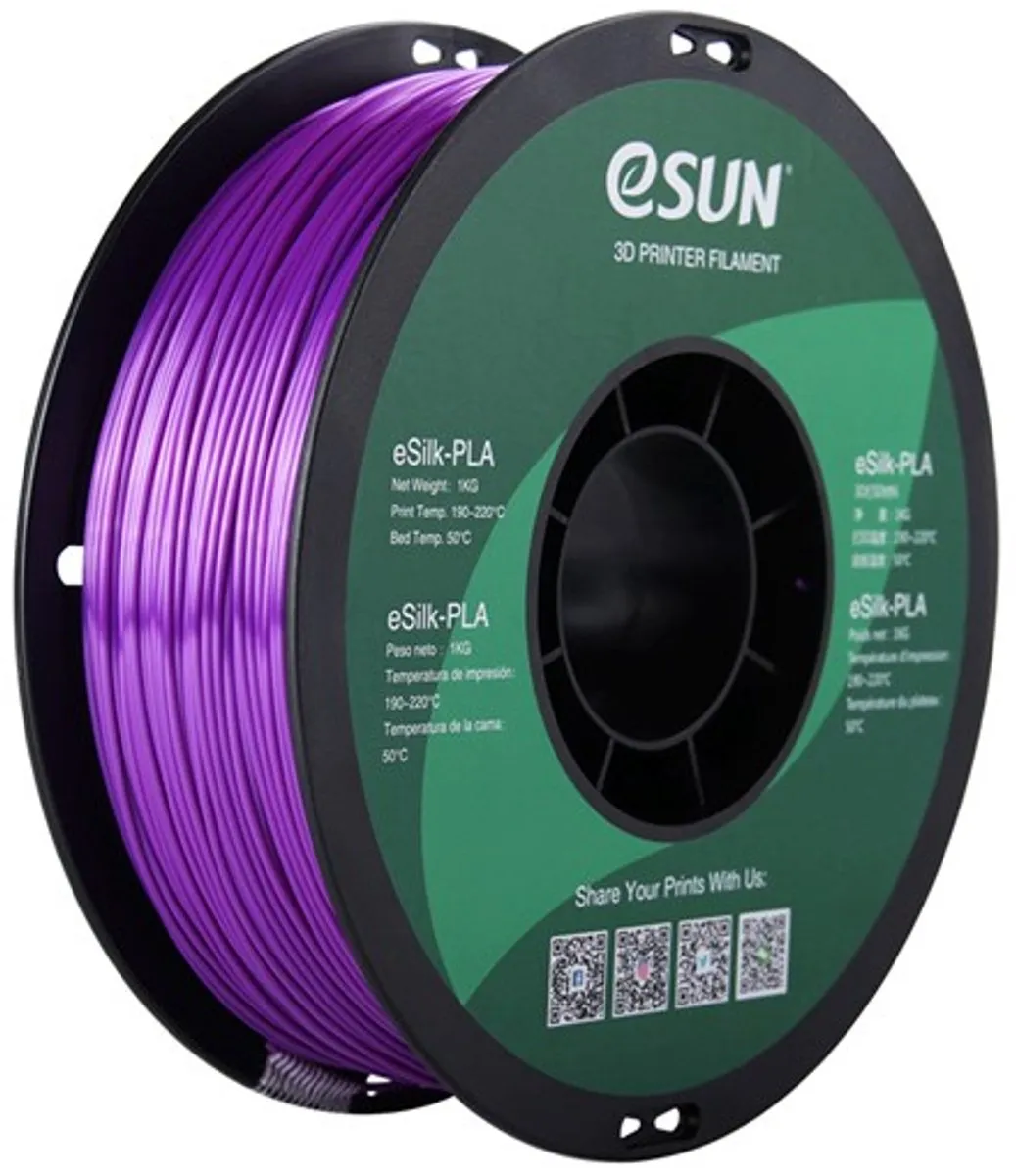 ESUN PLA-Silk Paars 1.75mm 3D Printerfilament 1kg
