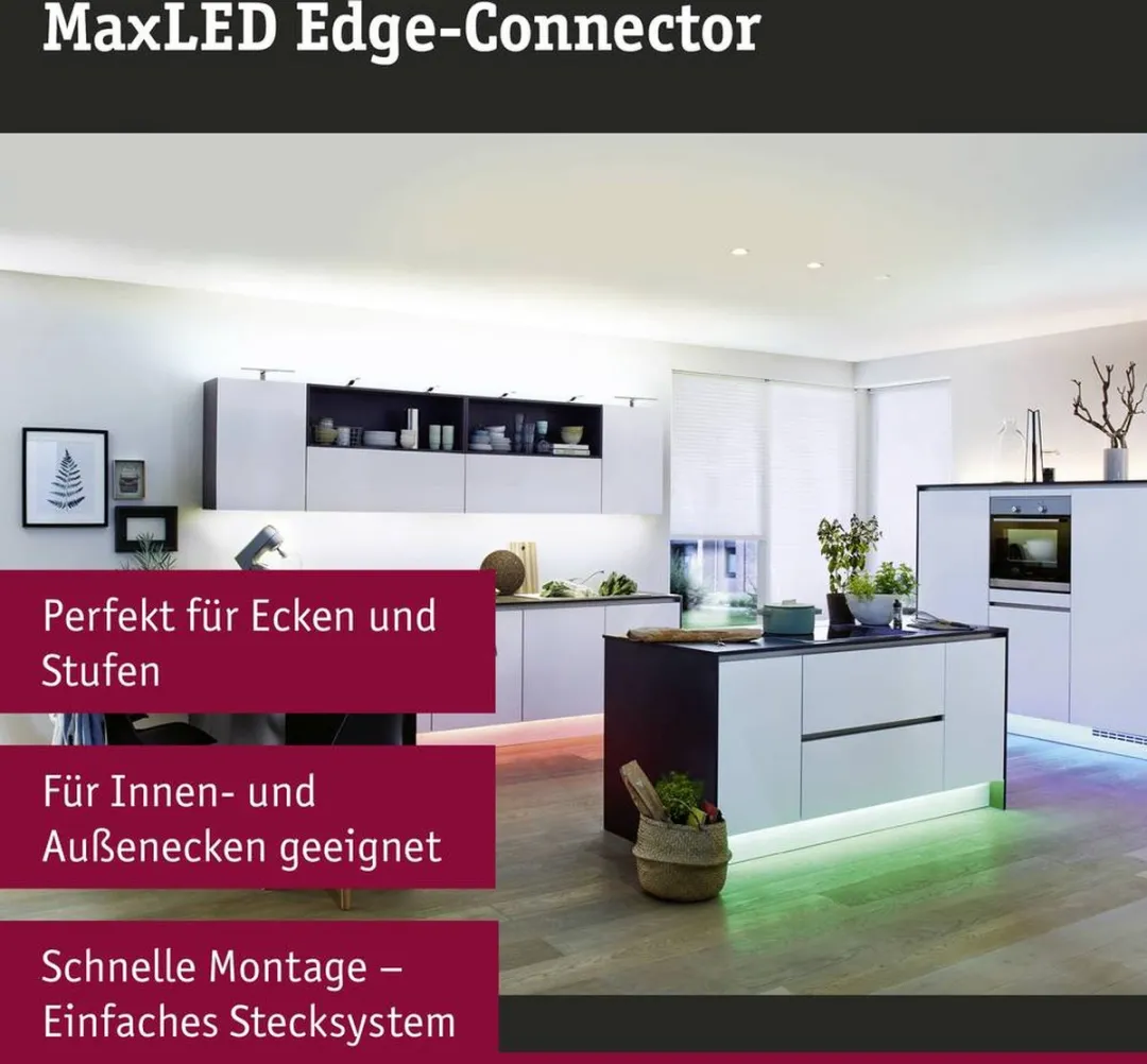Paulmann MaxLED Edge-connector 4 Stuks - Wit