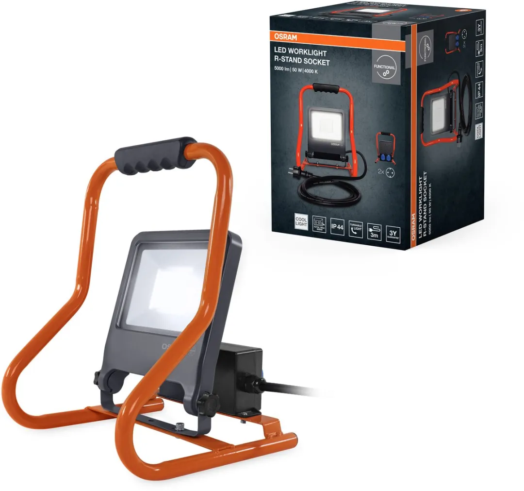 Osram LED Werklamp R-Stand Socket 50W 840 - 4500lm - Donkergrijs