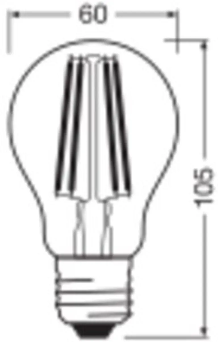 Osram LED-lamp E27 7W Warmwit tot Koudwit - 2700K - Helder