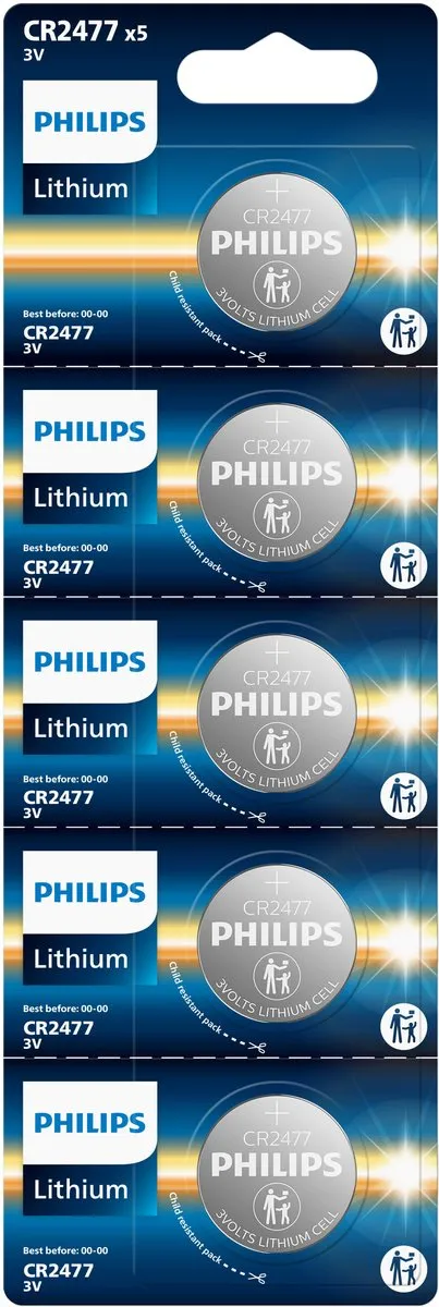Philips CR2477 Knoopcelbatterijen 5 Stuks