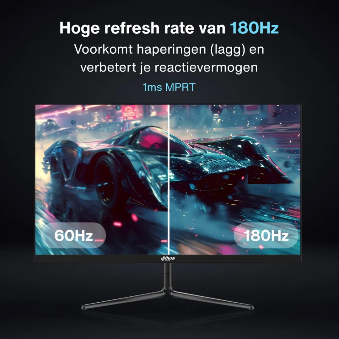 Dahua LM24-E231 - Full HD IPS Gaming Monitor - 24 inch - 180hz - 1ms - Inclusief DisplayPort kabel