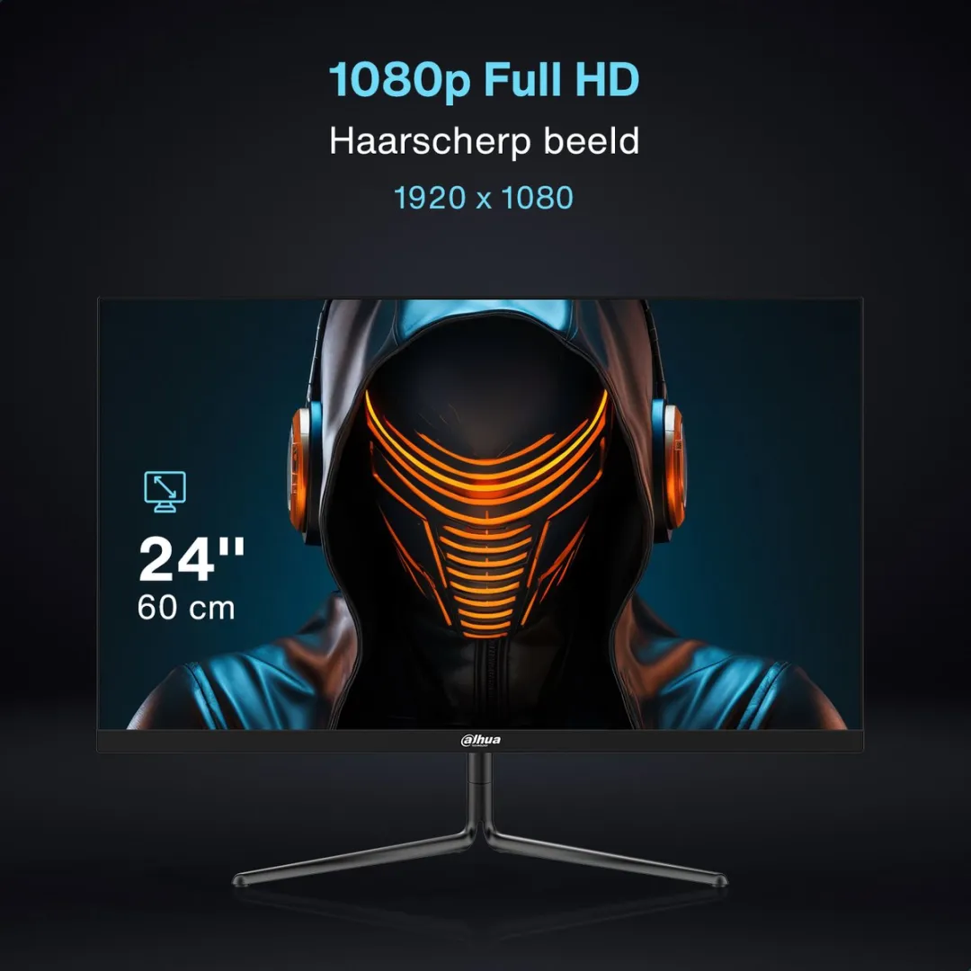 Dahua LM24-E231 - Full HD IPS Gaming Monitor - 24 inch - 180hz - 1ms - Inclusief DisplayPort kabel