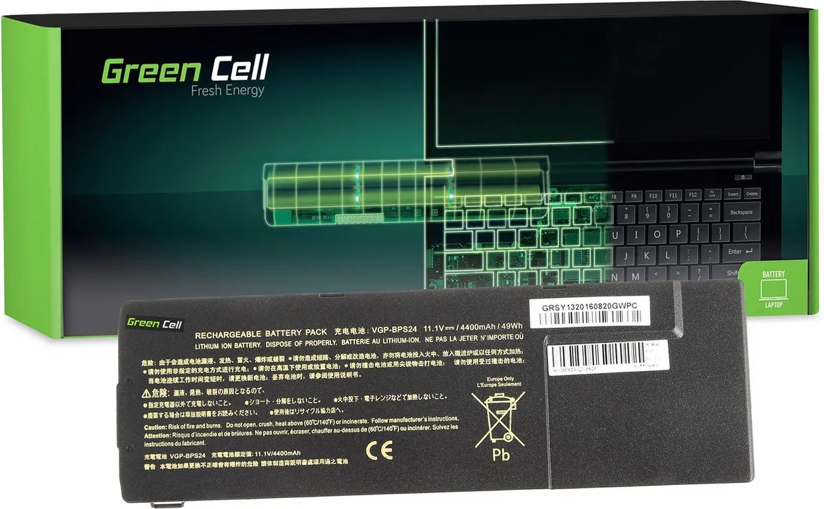 Sony Vaio SVS13 Batterij 4400mAh 11,1V