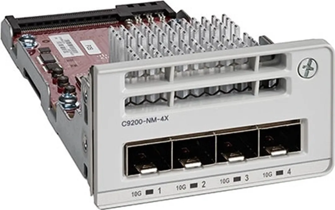 Cisco C9200-NM-4X= 10GbE Switch - 1 Poort - Zwart