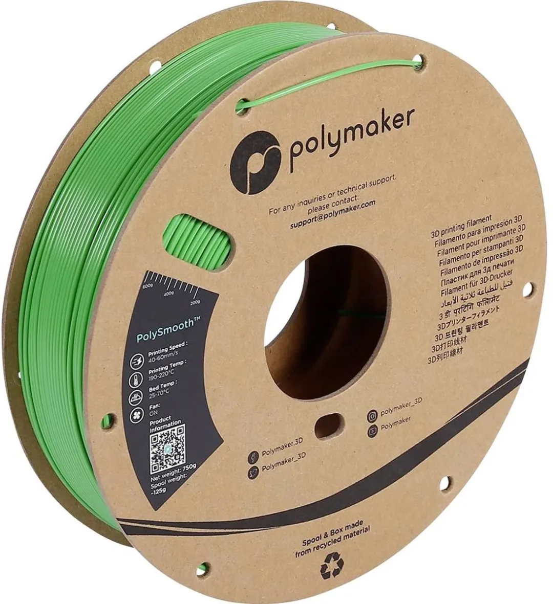 Polymaker Filament PVB Polijstbaar 1.75mm 750g