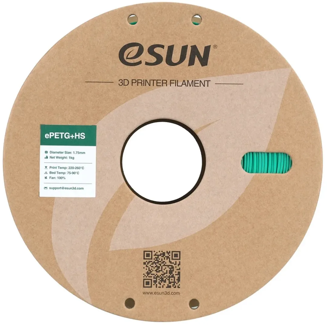 ESUN e-PETG+HS Solid Green 3D Printer Filament 1kg