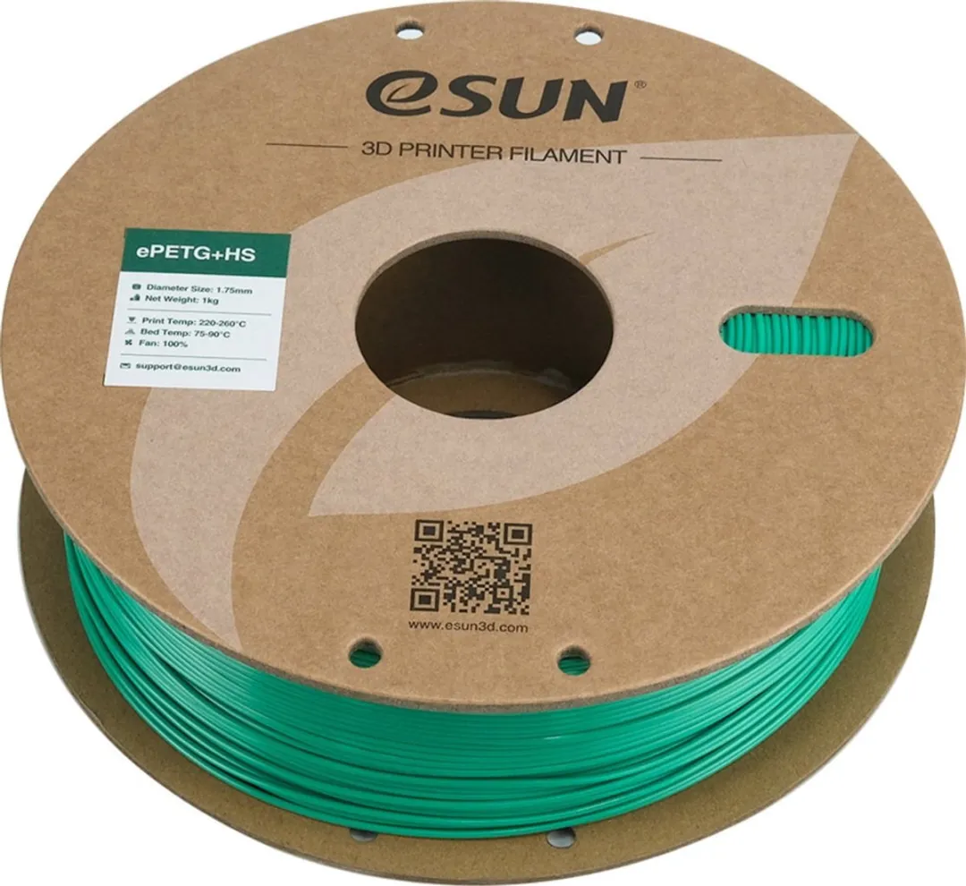 ESUN e-PETG+HS Solid Green 3D Printer Filament 1kg