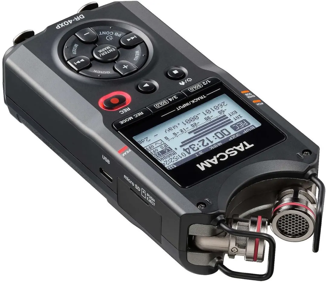 Tascam DR-40XP Field Recorder - Zwart - afbeelding 2 van 2