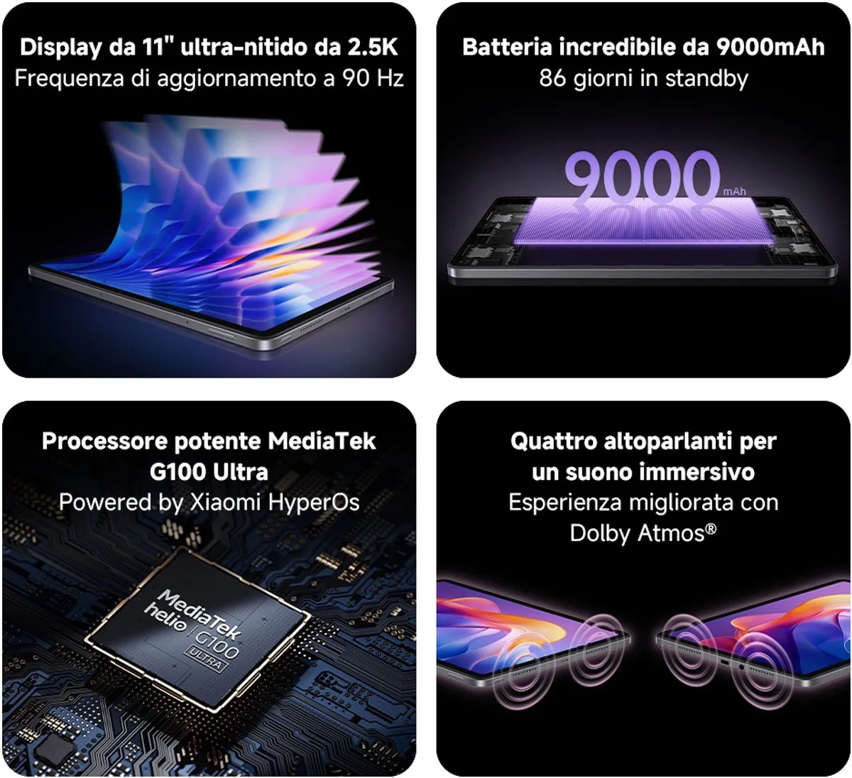 Xiaomi Redmi Pad 2 25040RP0AE Beschermhoes - 8GB/256GB Grijs