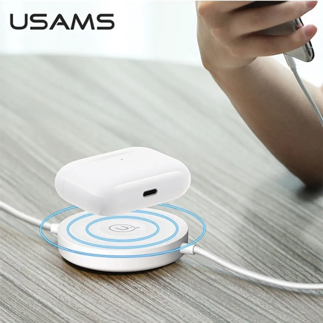 USAMS US-CC096 Serie Inductieve Oplader 10W - Zwart - afbeelding 3 van 5