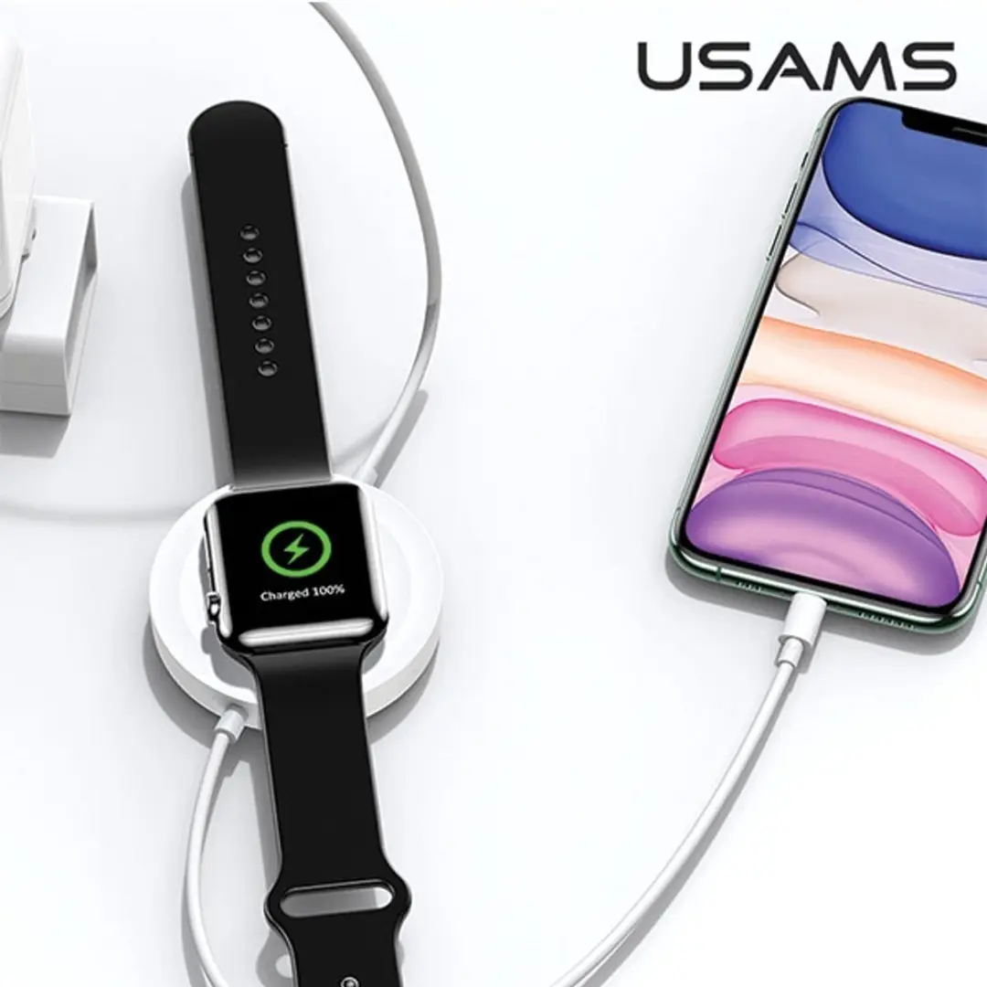 USAMS US-CC096 Serie Inductieve Oplader 10W - Zwart - afbeelding 5 van 5