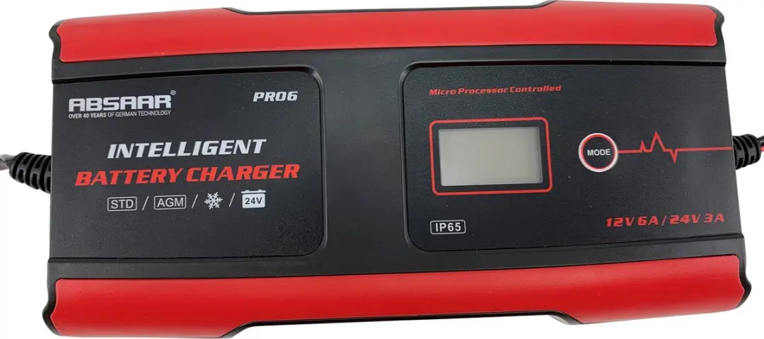 Absaar Pro 6.0 Acculader 12/24V 6A - afbeelding 2 van 6