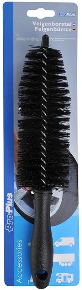 ProPlus Velgenborstel - Krasvrije haren - 30 cm - Zwart - afbeelding 5 van 6