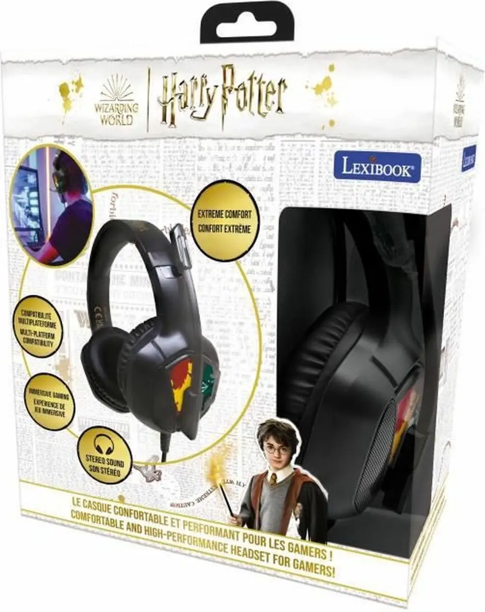 Lexibook Harry Potter HPG10HP Gaming Headset - Zwart - afbeelding 4 van 6