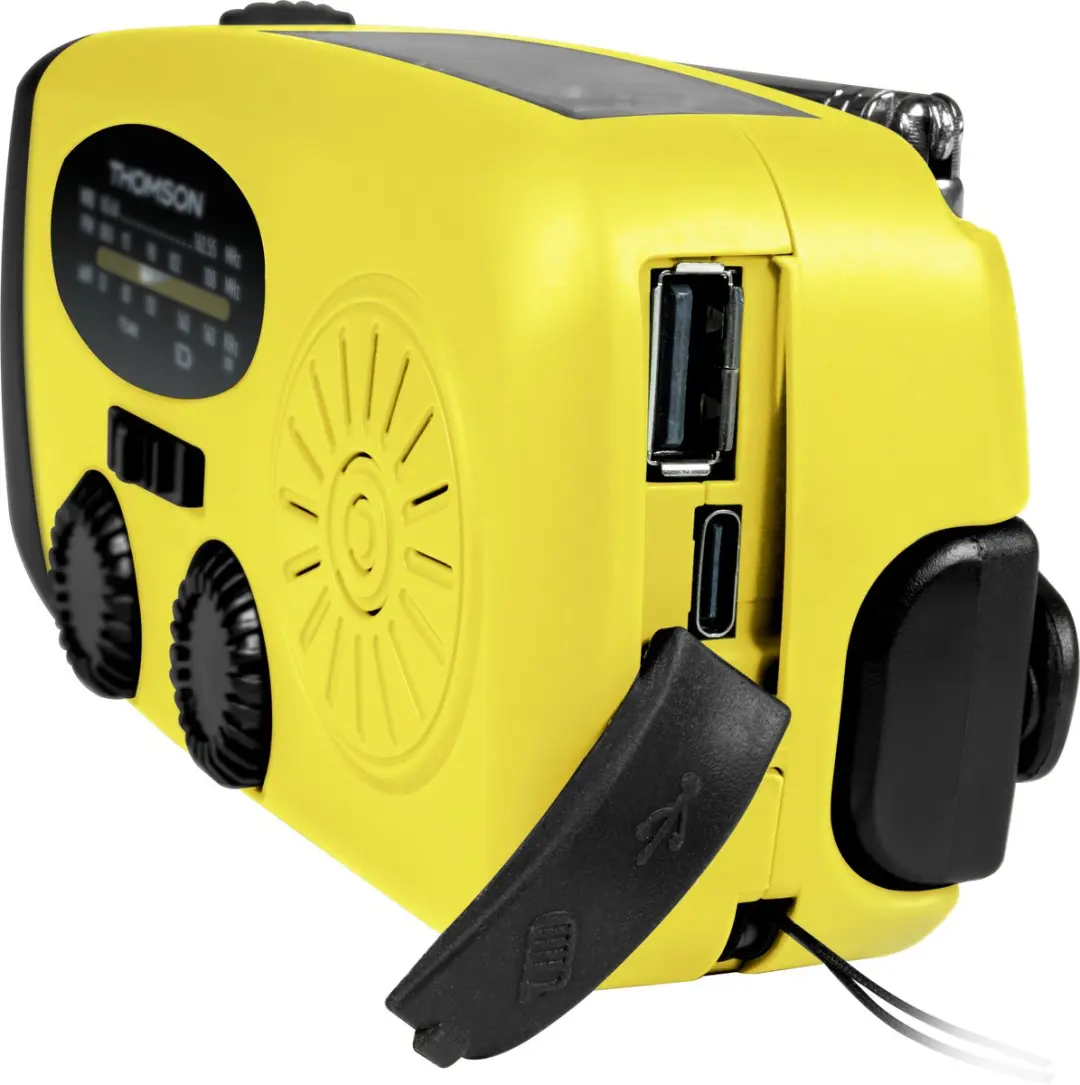 Thomson RT260 Noodradio met Zaklamp - Geel - afbeelding 2 van 6