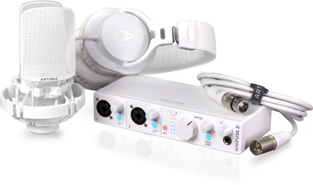 Arturia MiniFuse Recording Pack Audio-interface - Wit - afbeelding 6 van 6