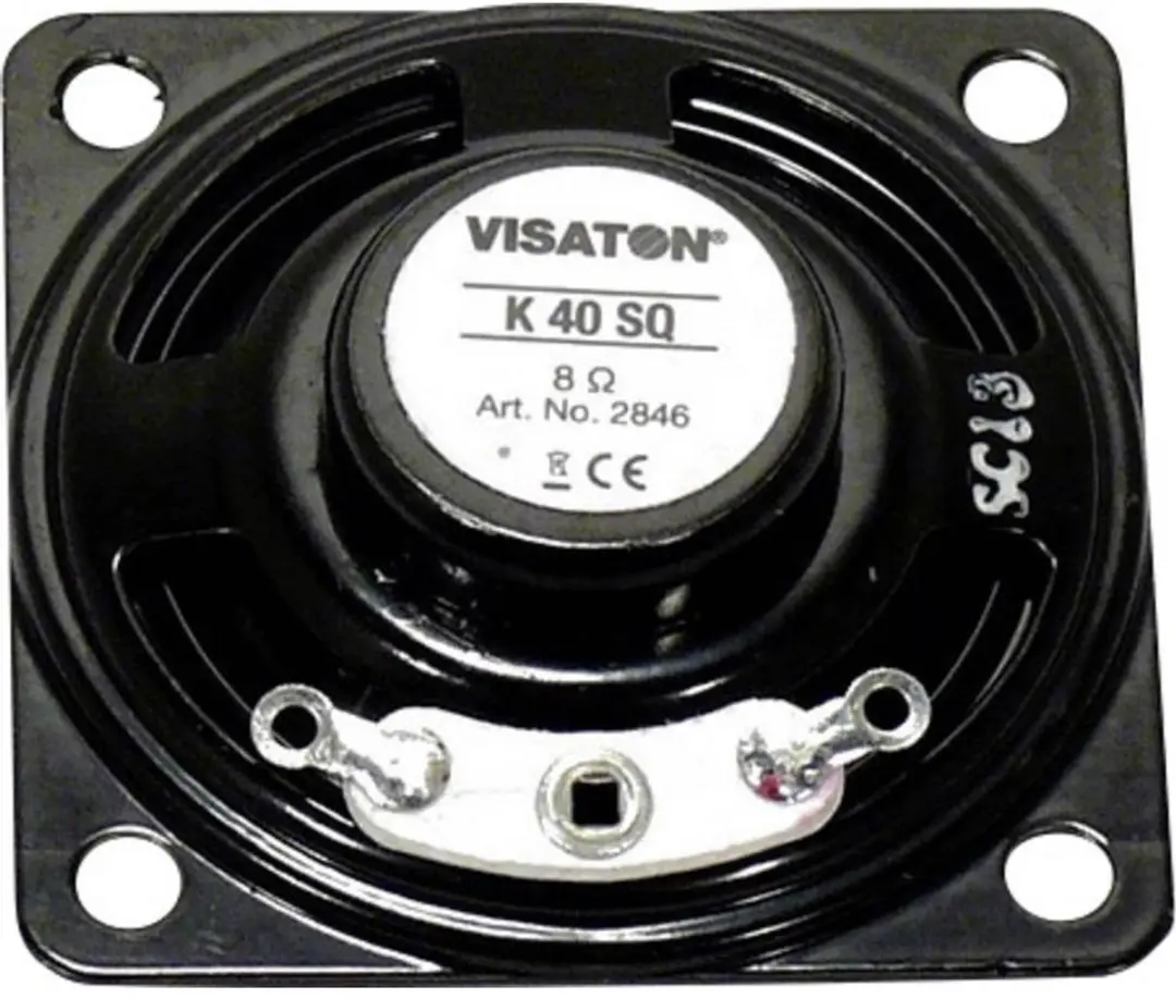 Visaton K 40 SQ Mini-luidspreker - 8 Ohm - 0.5 W - afbeelding 2 van 6