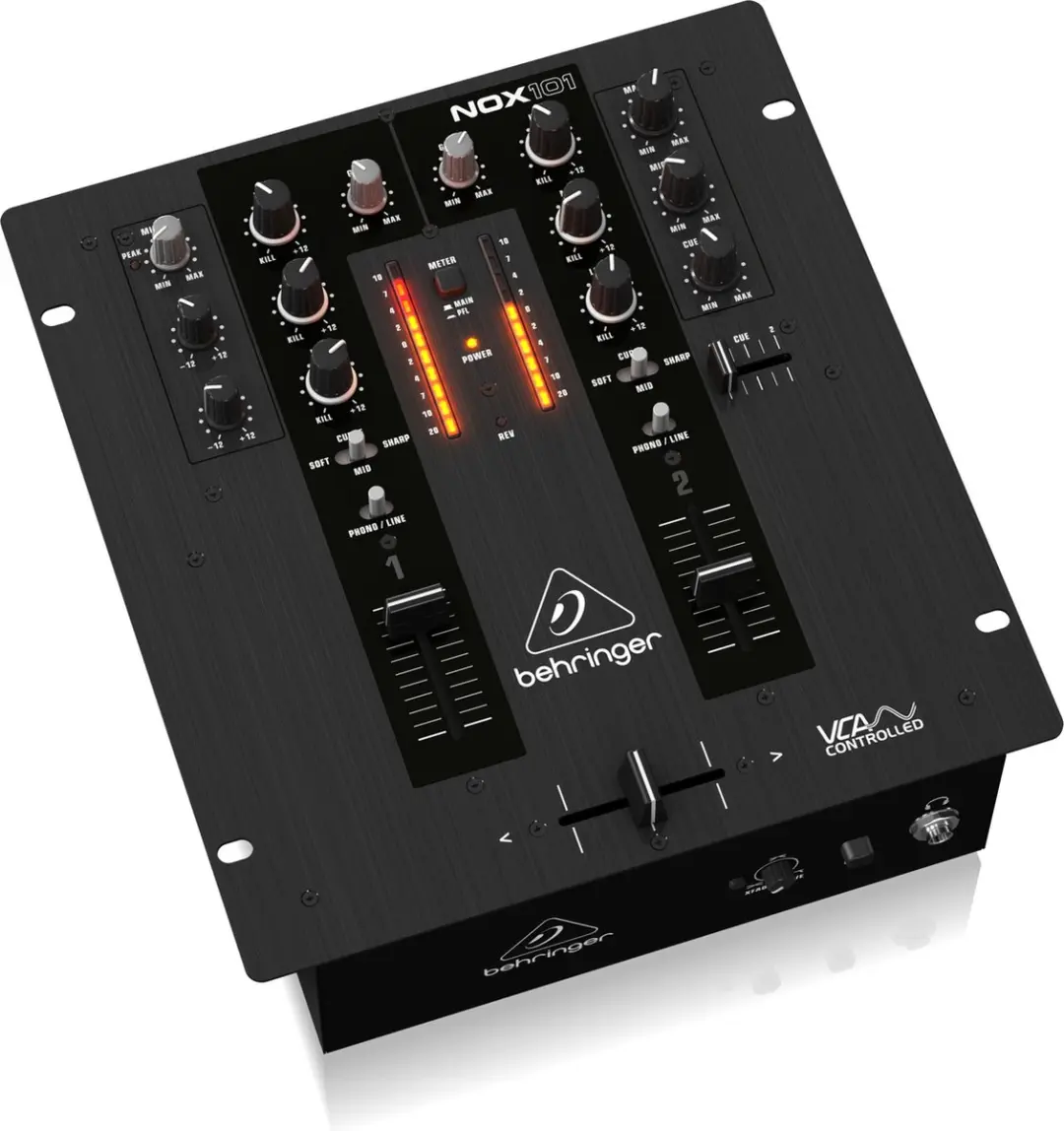 Behringer NOX101 DJE0004724-000 2-kanaals Battle DJ-mixer