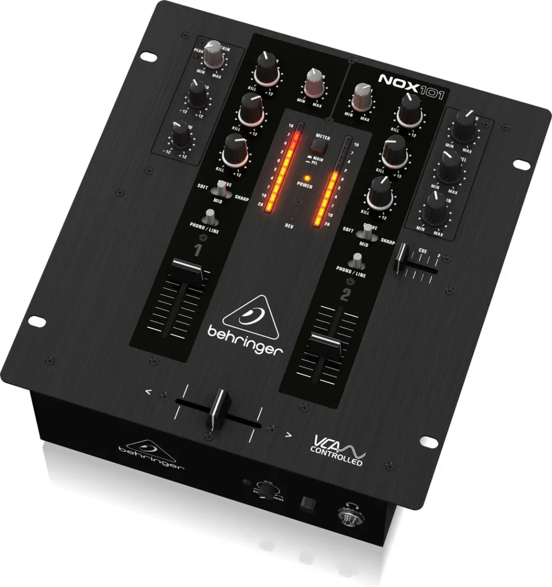Behringer NOX101 DJE0004724-000 2-kanaals Battle DJ-mixer - afbeelding 4 van 5