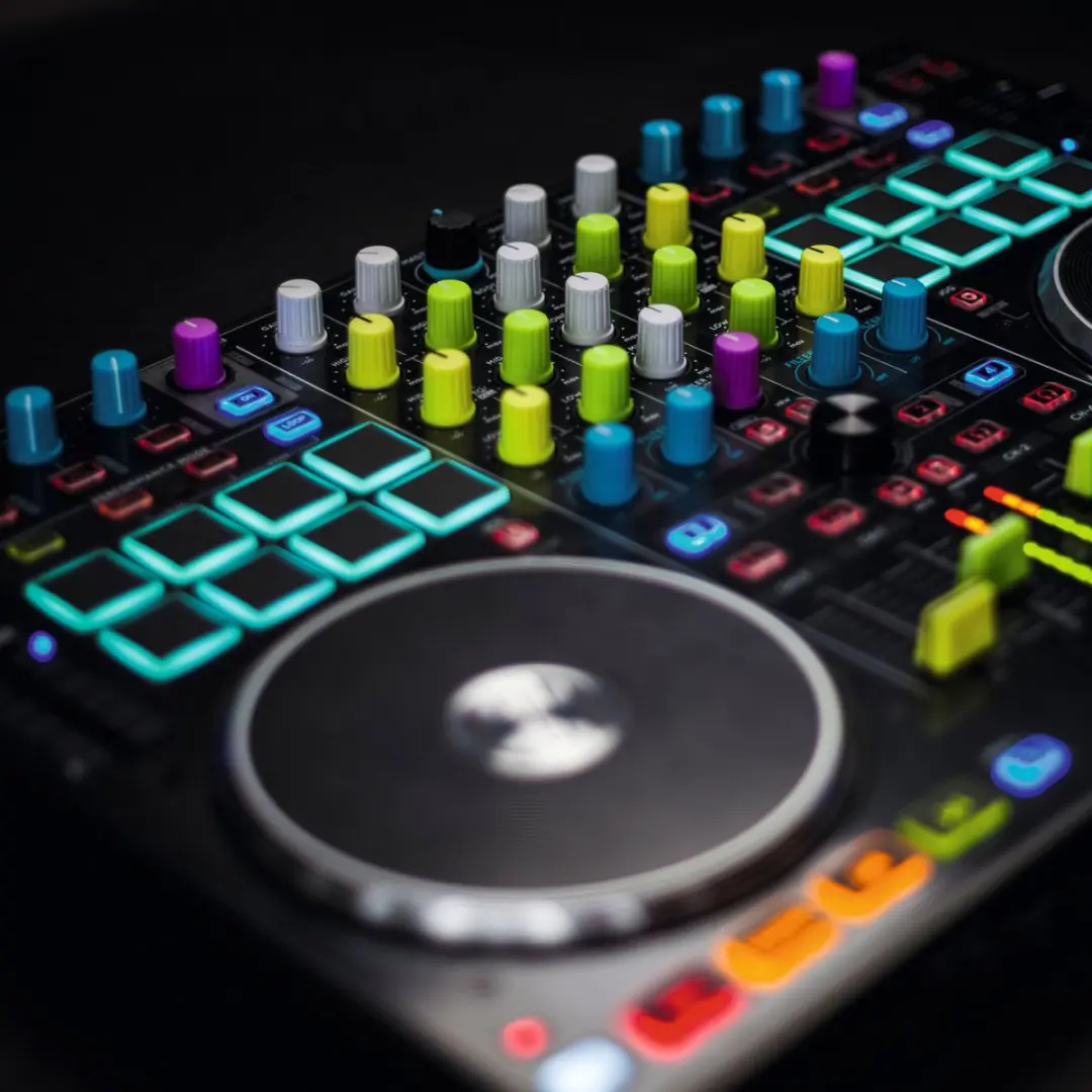 Reloop Knob Cap Set - Blauw - afbeelding 4 van 5