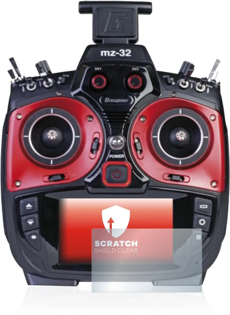 upscreen Screenprotector Graupner MZ-32 (3.Gen) Transparant - afbeelding 5 van 6