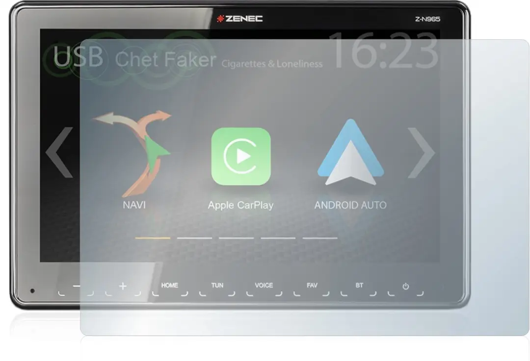 upscreen Reflection Shield Matte Screenprotector Zenec Z-N965 - afbeelding 5 van 6
