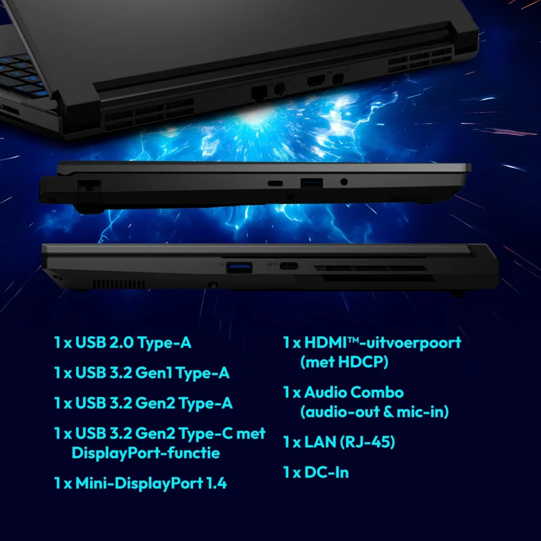 ERAZER Defender 17 P1 Gaming Laptop - RTX 5060 32GB 2TB SSD