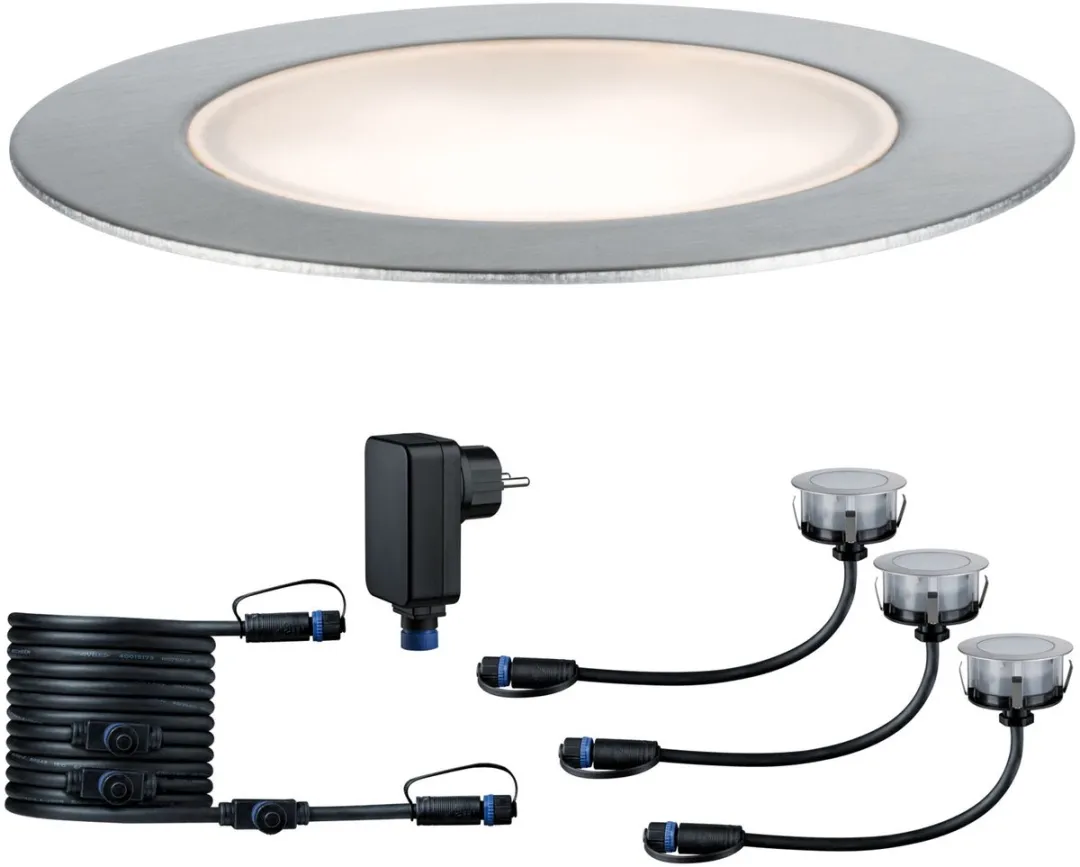Paulmann Plug & Shine Floor Eco Grondinbouwlamp 3x2W 3000K - 3 Stuks