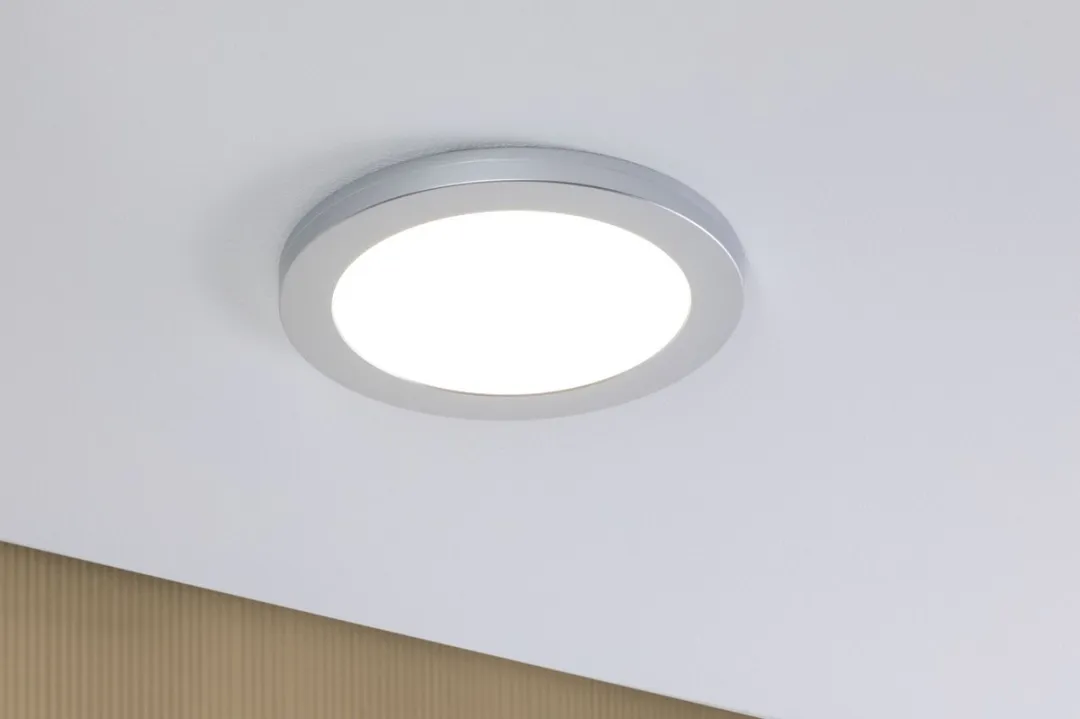 Paulmann LED-inbouwpaneel Cover-it Rond 225mm 16,5W - 1200lm - 4000K - Chroom mat
