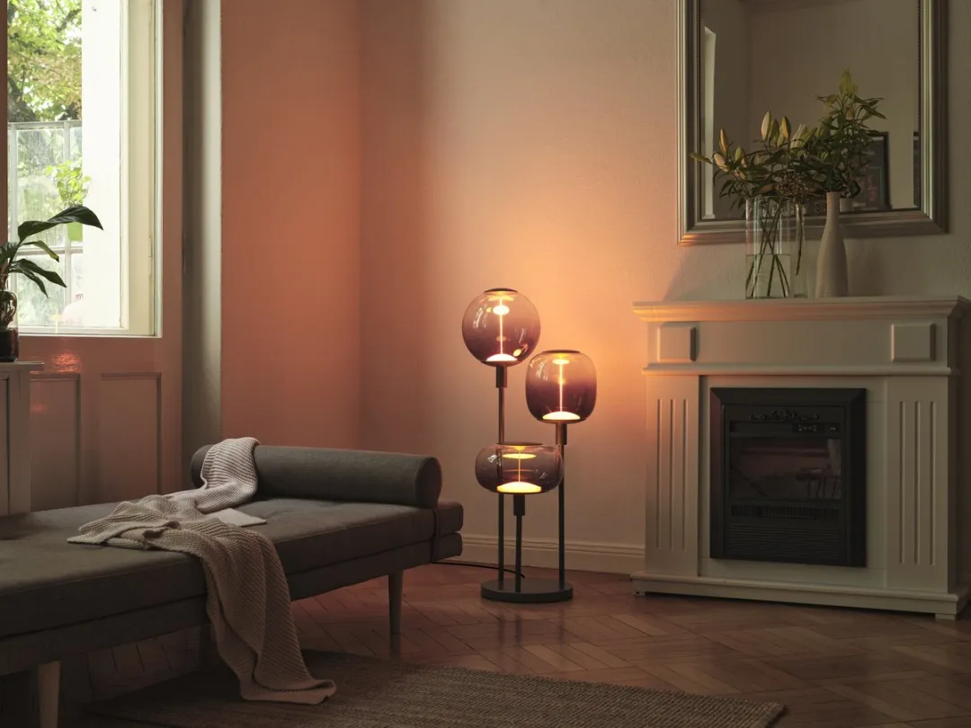Osram Decor Stick Vloerlamp 3xE27 - Donkergrijs